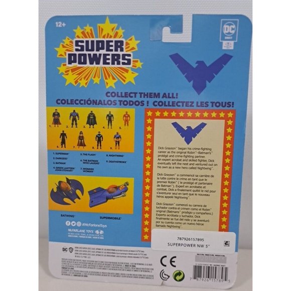 McFarlane Toys DC  Direct Nightwing Dick  Grayson Super Powers 5"  Action Figure - Picture 5 of 6